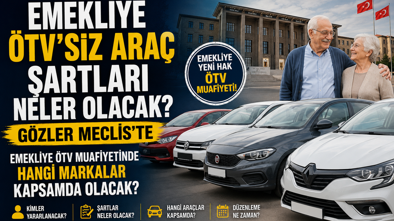 Emekliye ÖTV'siz Araç Şartları Neler Olacak Gözler Meclis'te