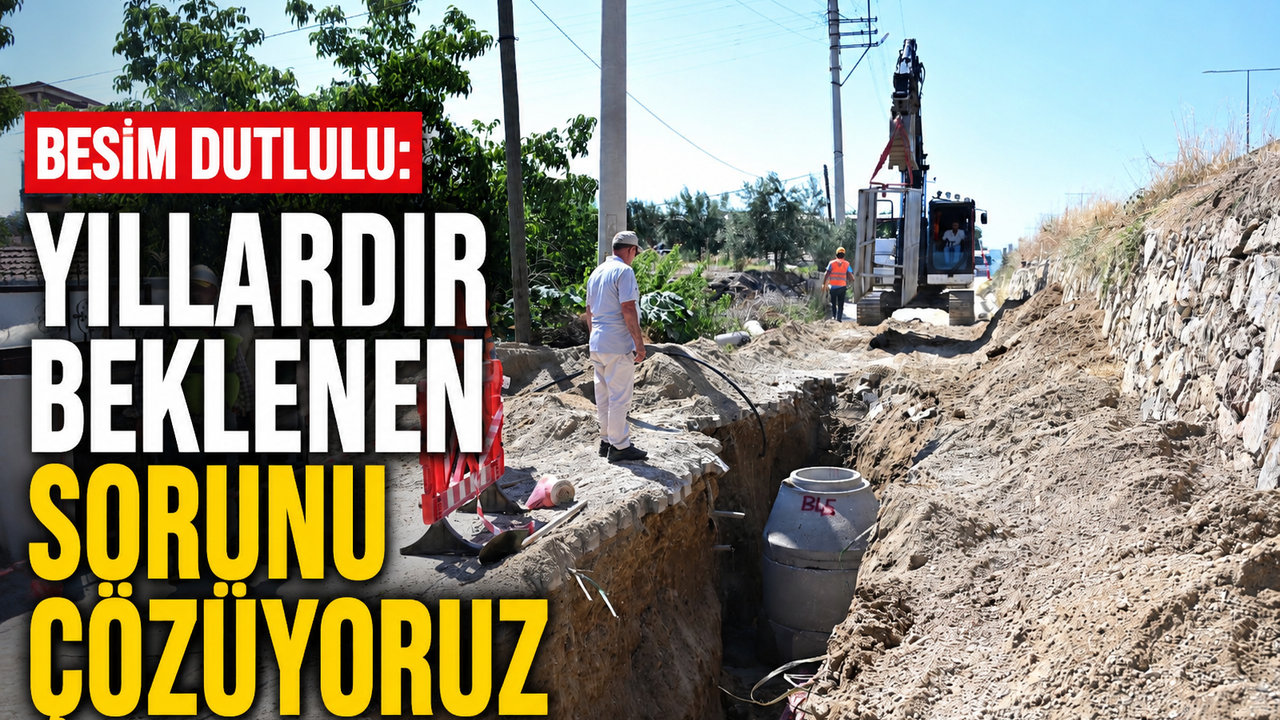 Sarıgöl Ahmetağa'da 25 Yıllık Kanalizasyon Sorunu Çözülüyor!