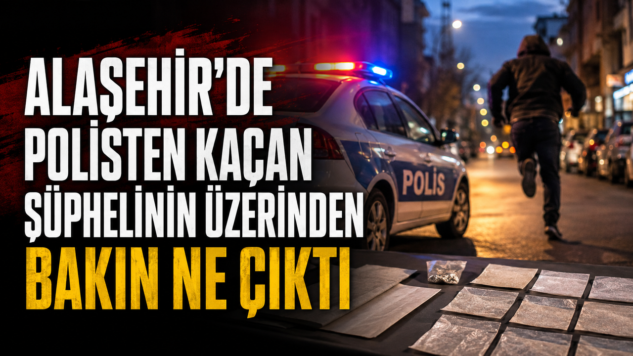 Alaşehir’de Polisten Kaçan Şüphelinin Üzerinden Bakın Ne Çıktı
