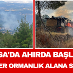Manisa'da Ahırda Başlayan Alevler Ormanlık Alana Sıçradı