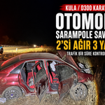 Kula D300 Karayolundaki Kazada 2’si Ağır 3 Kişi Yaralandı