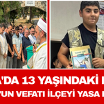 Kula'da 13 Yaşındaki Fikri Babur'un Vefatı İlçeyi Yasa Boğdu