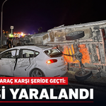 Kula’da İki Araç Karşı Şeride Geçti: 1 Kişi Yaralandı