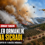 Kula’da Ormana Sıçrayan Yangına 5 Hava Aracıyla Müdahale