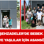 Manisa Şehzadeler'de bebek arabalı aileler ve yaşlılar için asansör yapıldı