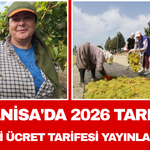 Manisa'da 2026 tarım işçisi ücret tarifesi yayınlandı