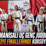 Manisalı üç genç judocu Türkiye finallerinde kürsüye çıktı