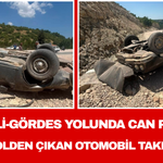 Salihli-Gördes Yolunda Can Pazarı: Mıcır Nedeniyle Kontrolden Çıkan Otomobil Takla Attı,
