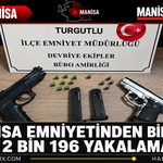 Manisa Emniyetinden Bir Ayda 2 Bin 196 Yakalama