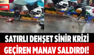 Satırlı Dehşet Sinir Krizi Geçiren Manav Saldırdı!