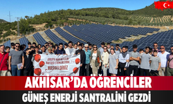 Akhisar’da öğrenciler Güneş Enerji Santralini gezdi