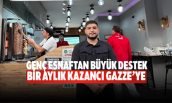 Genç esnaftan büyük destek Bir aylık kazancı Gazze’ye
