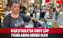 Karşıyaka’da grev çöp yığınlarına neden oldu