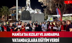 Manisa’da Kızılay ve Jandarma Vatandaşlara Eğitim Verdi