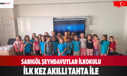Sarıgöl Şeyhdavutlar İlkokulu İlk Kez Akıllı Tahta ile