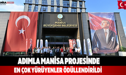Adımla Manisa projesinde en çok yürüyenler ödüllendirildi
