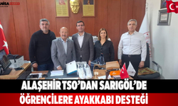 Alaşehir TSO’dan Sarıgöl’de öğrencilere ayakkabı desteği
