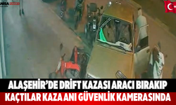 Alaşehir’de drift kazası aracı bırakıp kaçtılar