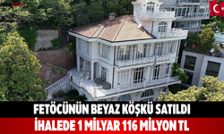 Fetöcünün Beyaz Köşkü Satıldı İhalede 1 Milyar 116 Milyon TL