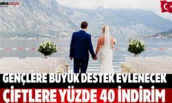 Gençlere Büyük Destek Evlenecek Çiftlere Yüzde 40 İndirim
