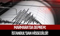 Marmara'da deprem: İstanbul'dan hissedildi!