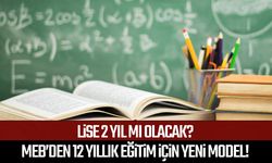 Lise 2 yıl mı olacak? MEB’den 12 yıllık eğitim için yeni model!