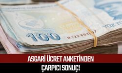 Asgari ücret anketinden çarpıcı sonuç!