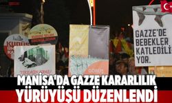 Manisa'da Gazze Kararlılık Yürüyüşü Düzenlendi