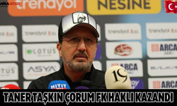 Taner Taşkın Çorum FK haklı kazandı