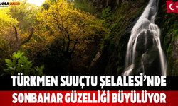 Türkmen Suuçtu Şelalesi’nde Sonbahar Güzelliği Büyülüyor