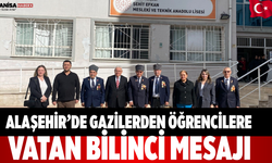 Alaşehir’de gazilerden öğrencilere vatan bilinci mesajı
