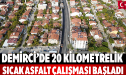Demirci’de 20 Kilometrelik Sıcak Asfalt Çalışması Başladı