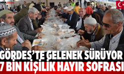 Gördes’te Gelenek Sürüyor 7 Bin Kişilik Hayır Sofrası