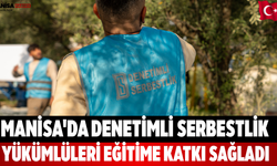 Manisa'da Denetimli Serbestlik Yükümlüleri Eğitime Katkı
