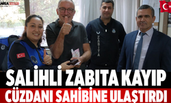 Salihli zabıta kayıp cüzdanı sahibine ulaştırdı