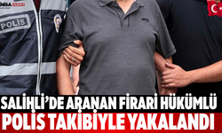 Salihli’de aranan firari hükümlü polis takibiyle yakalandı