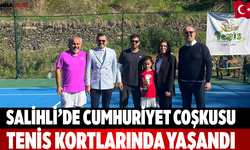 Salihli’de Cumhuriyet Coşkusu Tenis Kortlarında Yaşandı