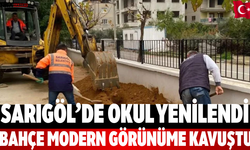 Sarıgöl’de Okul Yenilendi Bahçe Modern Görünüme Kavuştu