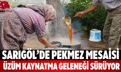 Sarıgöl’de Pekmez Mesaisi Üzüm Kaynatma Geleneği Sürüyor