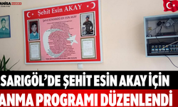 Sarıgöl’de Şehit Esin Akay İçin Anma Programı Düzenlendi