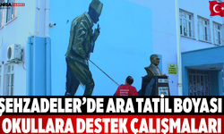 Şehzadeler’de Ara Tatil Boyası Okullara Destek Çalışmaları