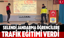 Selendi Jandarma Öğrencilere Trafik Eğitimi Verdi