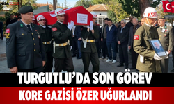 Turgutlu’da son görev Kore Gazisi Özer uğurlandı
