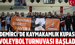 Demirci’de Kaymakamlık Kupası Voleybol Turnuvası Başladı