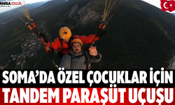 Soma’da Özel Çocuklar İçin Tandem Paraşüt Uçuşu