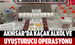 Akhisar’da Kaçak Alkol ve Uyuşturucu Operasyonu
