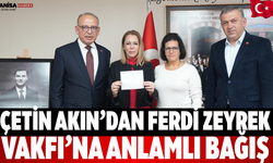 Çetin Akın’dan Ferdi Zeyrek Vakfı’na Anlamlı Bağış