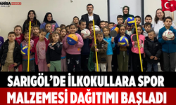 Sarıgöl’de İlkokullara Spor Malzemesi Dağıtımı Başladı