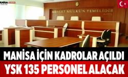 Manisa İçin Kadrolar Açıldı YSK 135 Personel Alacak
