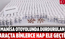 Manisa Otoyolunda Durdurulan Araçta Binlerce Hap Ele Geçti